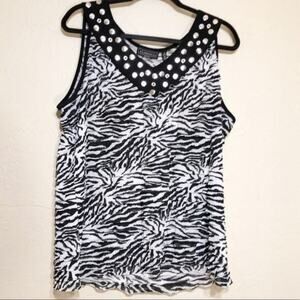 Elementz Womens Shirt Extra Large 1X Tank Top V-Neck Blouse